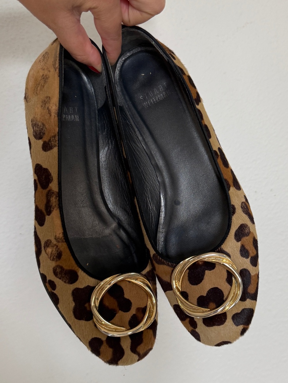Stuart Weitzman Pony Hair Flats